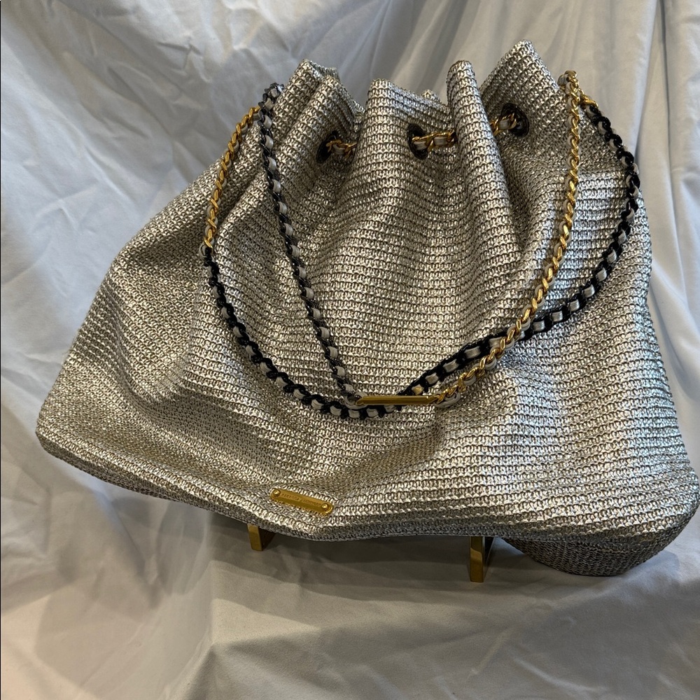 Rebecca Minkoff Silver and Gold Chain Shoulder Bag